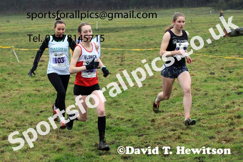 Womens under-17s and under-20s 2022 North Eastern Harrier League, Thornley Farm, Peterlee, County Durham. Photo: David T. Hewitson/Sports for All Pics